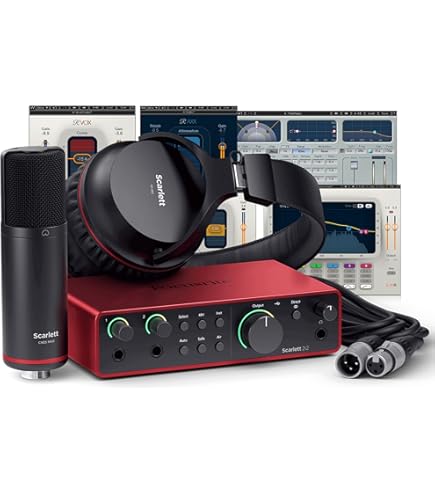 Focusrite Scarlett 2i2 Gen 3 Studio Paketi, 2 Kanal, USB, 9.9 x